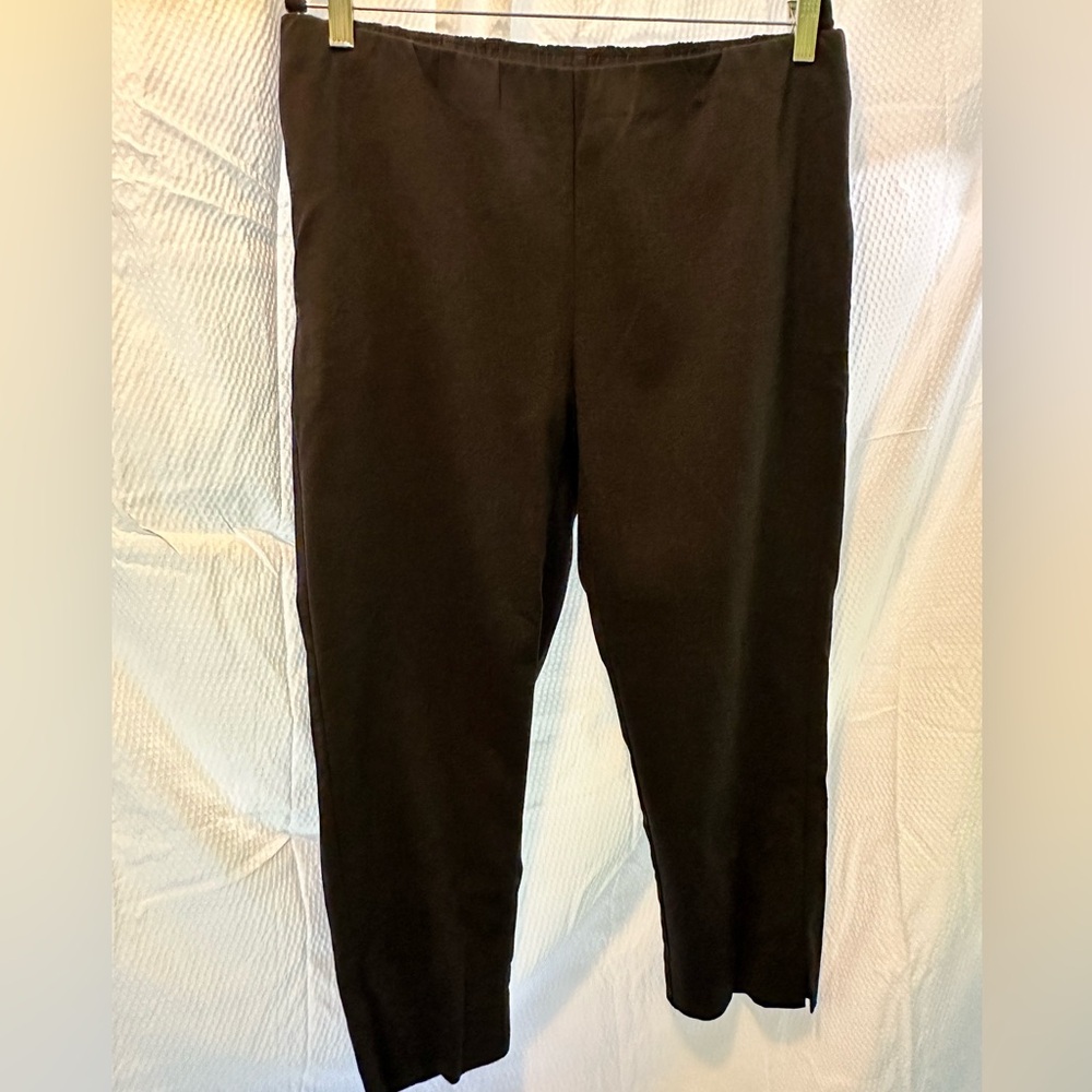 NWT J Jill essential cotton stretch leggings black 16W.